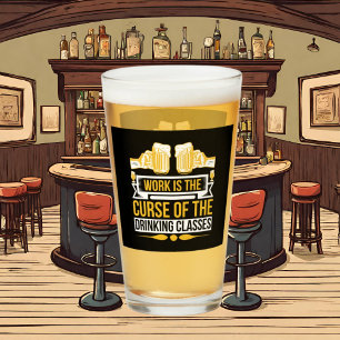 Verre mot de bière amusant