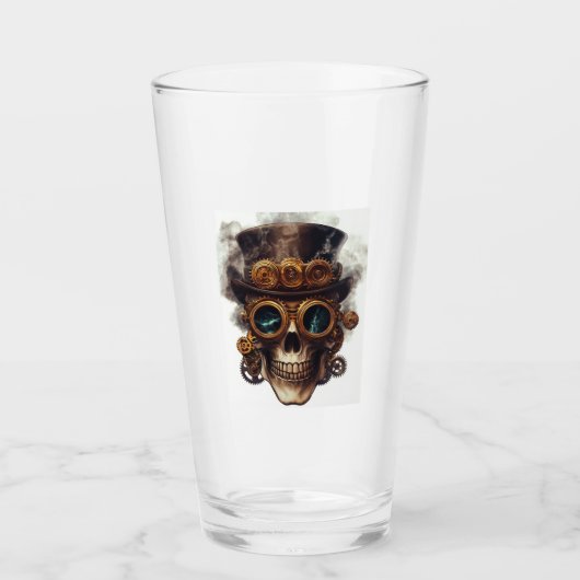Verre Moteur de crâne Steampunk (Devant)
