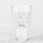 Verre Motif animal sauvage de la Jungle Leopard (Dos)