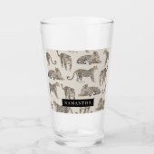 Verre Motif animal sauvage de la Jungle Leopard (Devant)
