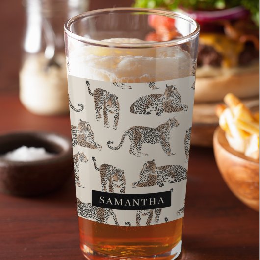 Verre Motif animal sauvage de la Jungle Leopard