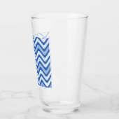 Verre Motif bleu ondulé (Gauche)