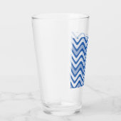 Verre Motif bleu ondulé (Droite)
