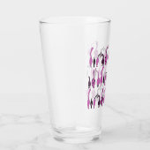 Verre Motif de boutons de chats violets (Droite)
