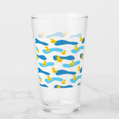 Verre Motif de canard en caoutchouc jaune (Devant)