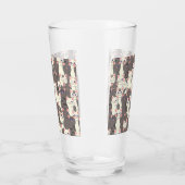 Verre Motif de chats blancs et gris (Gauche)