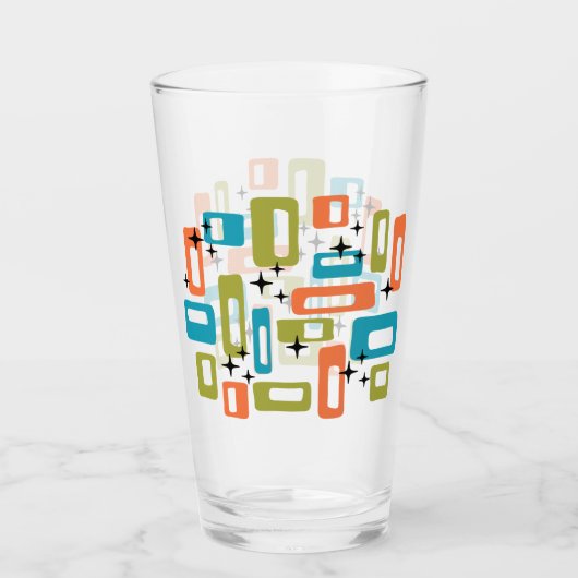 Verre Motif de démarrage géométrique moderne du milieu d (Devant)