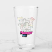 Verre Motif de face pour les filles Powerpuff (Dos)