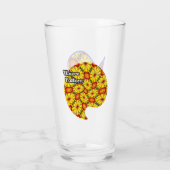 Verre Motif de fleurs d'or (Dos)