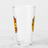 Verre Motif de fleurs d'or (Gauche)