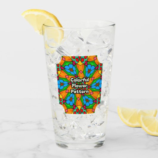 Verre Motif de fleurs esthétiques (Devant glace)