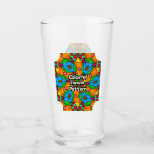 Verre Motif de fleurs esthétiques (Devant)