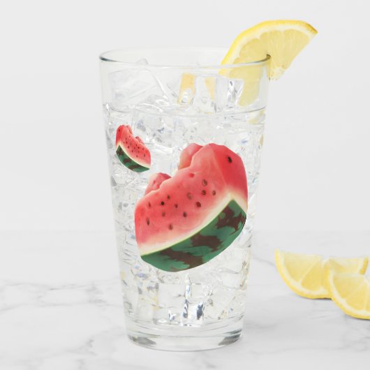 Verre Motif de pastèque (Dos glace)