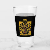 Verre Motif de tatouage ethnique tribal (Devant)