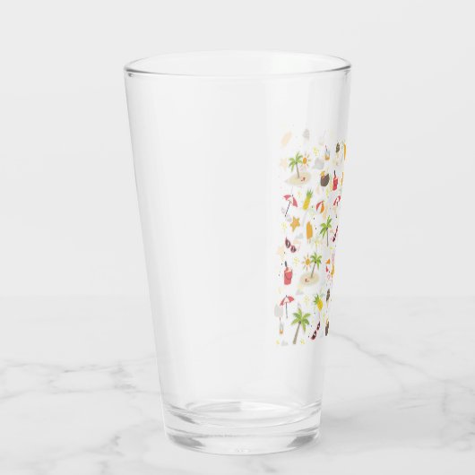 Verre Motif de vacances Tropical Summer Beach Design (Droite)