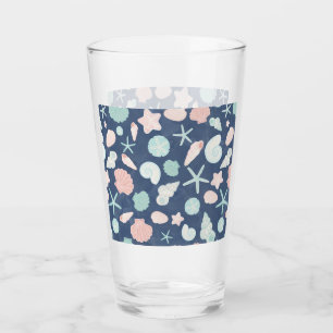 Verre motif des coquillages