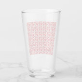 Verre Motif floral rose rouge sans couture Dark Aestheti (Dos)