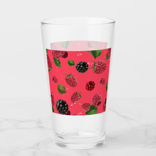 Verre Motif framboise (Devant)