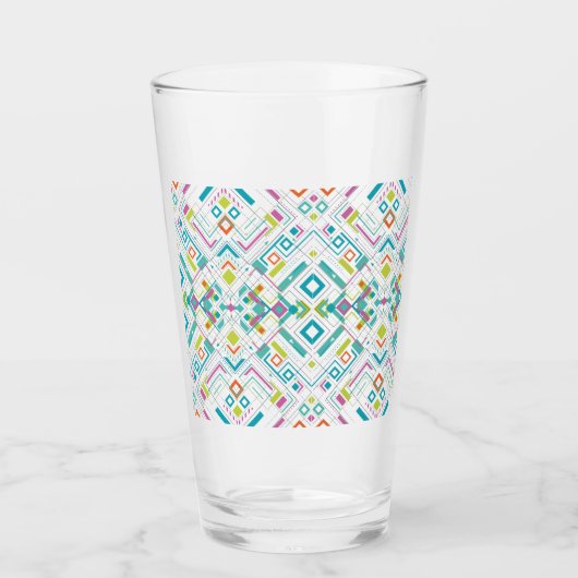Verre Motif géométrique aztèque (Devant)