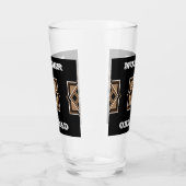 Verre Motif géométrique Brown et noir (Gauche)