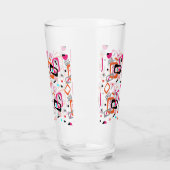 Verre Motif géométrique moderne rétro du milieu du (Gauche)