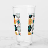 Verre Motif géométrique moderne rétro du milieu du (Gauche)