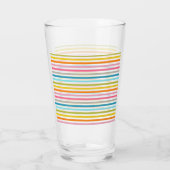 Verre Motif Rayures Colorées (Dos)