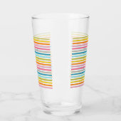 Verre Motif Rayures Colorées (Gauche)