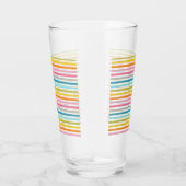Verre Motif Rayures Colorées (Droite)
