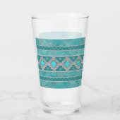 Verre Motif Turquoise du sud-ouest (Dos)