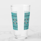 Verre Motif Turquoise du sud-ouest (Gauche)