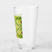 Verre Motif vert et marron (Gauche)