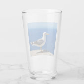 Verre Mouette à la plage (Dos)