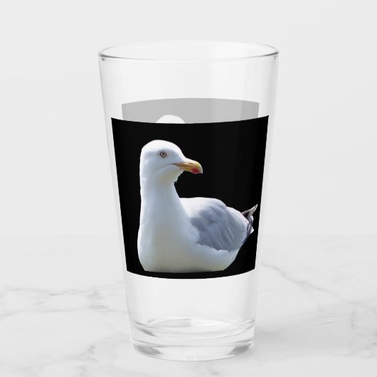 Verre Mouette personnalisable couchéeFaune côtière (Devant)