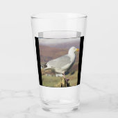 Verre Mouette sur la clôture (Dos)
