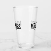 Verre Mr & Mrs Mariage Personnalisé Faveur (Gauche)
