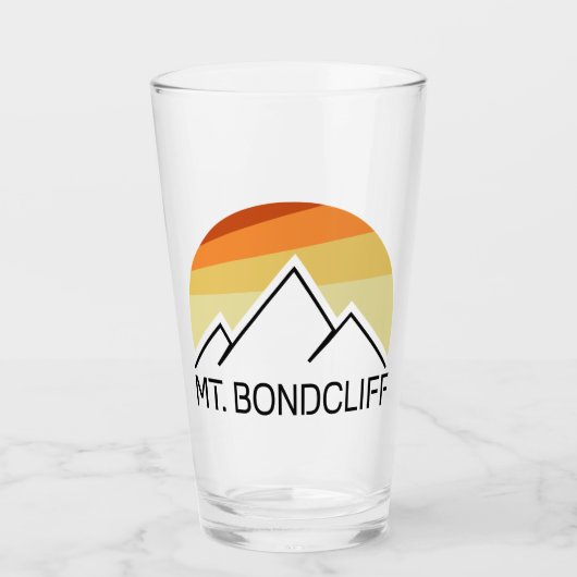 Verre Mt. Bondcliff New Hampshire Retro (Devant)