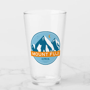 Verre Mt Fuji Japon étoiles Lune
