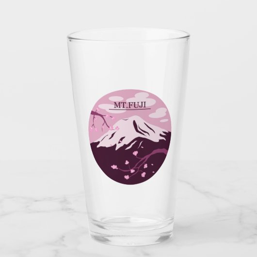 Verre Mt. Fuji (rose) (Devant)
