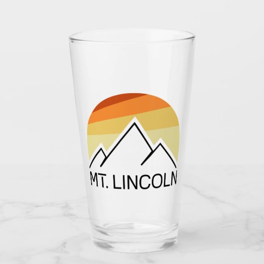 Verre Mt. Lincoln New Hampshire Retro (Devant)