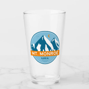 Verre Mt. Monroe New Hampshire Étoiles Lune