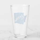 Verre Mt. Rainier Washington Grain de Bois (Dos)