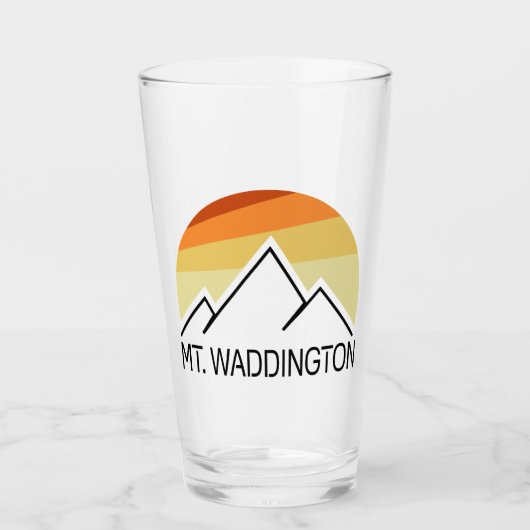 Verre Mt. Waddington British Columbia Retro (Devant)