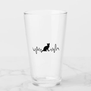 Verre Mug de chat - Cat Heartbeat Mug de café