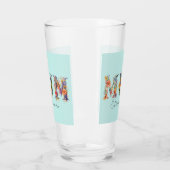 Verre Mum Extraordinaire Floral Typographie (Gauche)