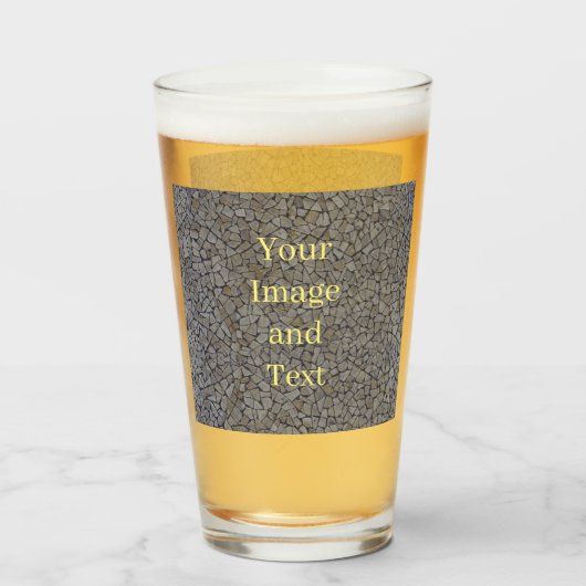 Verre Mur de pierre traditionnelle méditerranéenne roman (Devant (rempli))