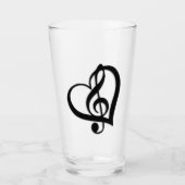 Verre Music G Heart (Devant)