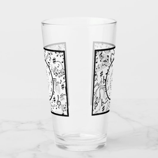Verre Music, notes musicales (Gauche)