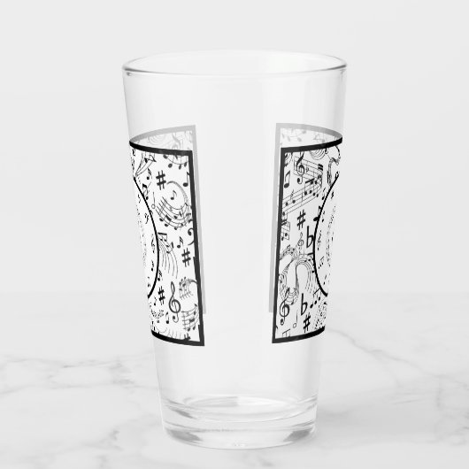Verre Music, notes musicales (Droite)