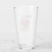 Verre Musique aux fleurs de violet (Dos)